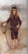 Pierre Renoir The Little Fisher Girl(Marthe Berard) Sweden oil painting reproduction